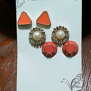 3 sets of earrings